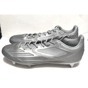 Adidas Adizero Afterburner 3 Metal Baseball Cleats Men's Size 13 Silver NCAA MLB
